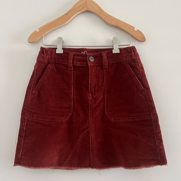 NOBO Dresses & Skirts - Rust Corduroy Mini Skirt Sz XS 0/2